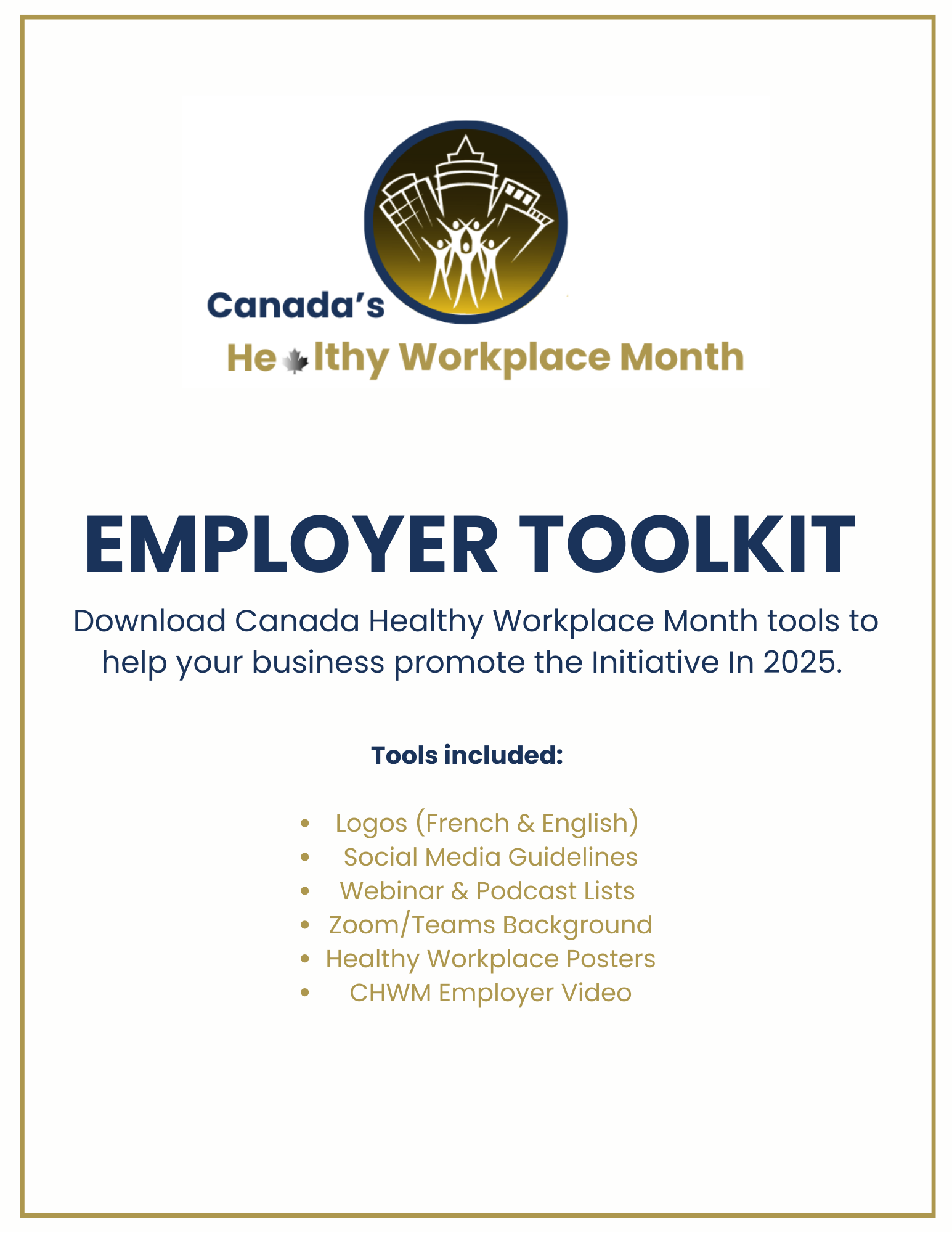 Mois du milieu de travail sain au Canada (MMTSC) 2025